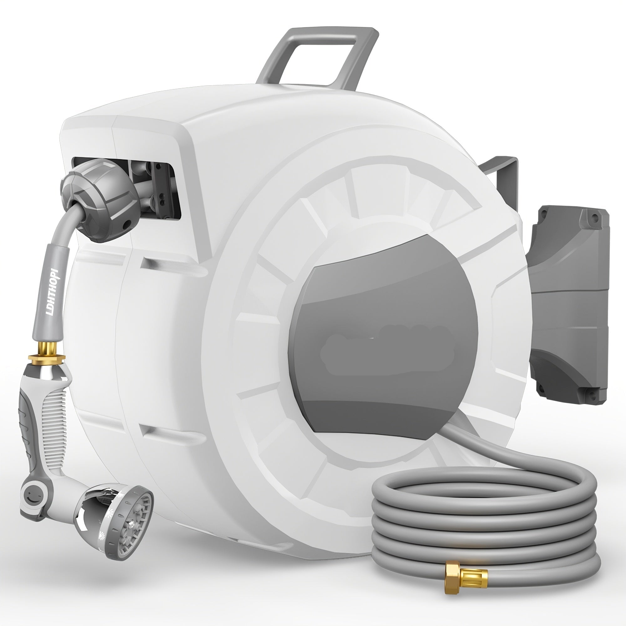 65/84/100/115/130FT X 1/2" Retractable Garden Hose Reel